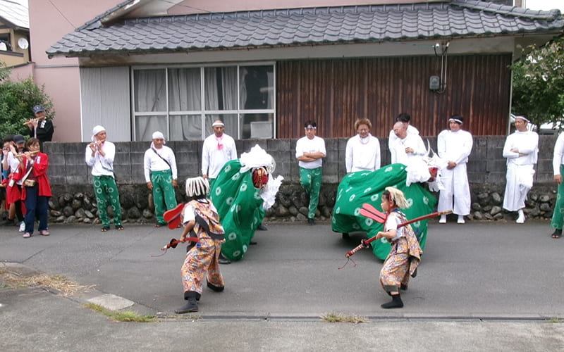 川床熊野神社の秋季大祭が行われました。